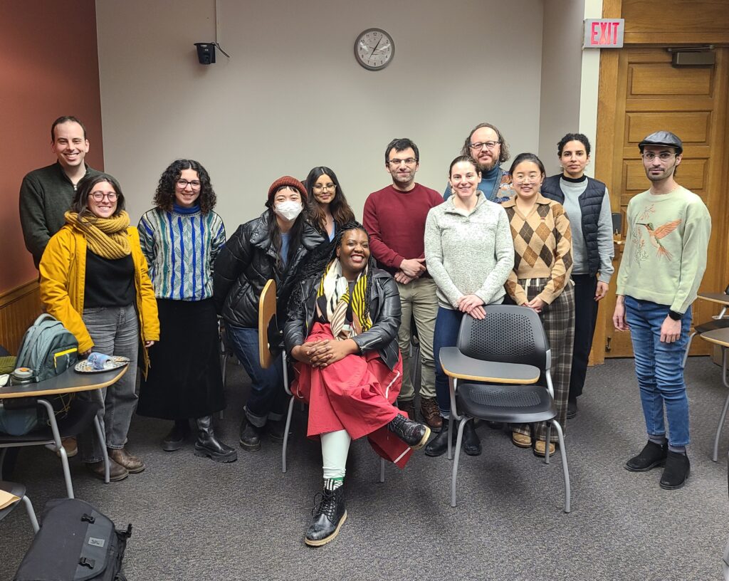 MSP25 students with Porchia Moore, Associate Director of the Center for Arts, Migration, and Entrepreneurship and Associate Professor and Director of Museum Studies at the University of Florida